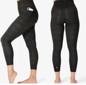 Sweaty Betty Super Sculpt Plaid Leggings Size M